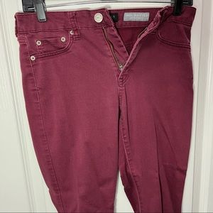 Aeropostal High Rise Jeggings maroon